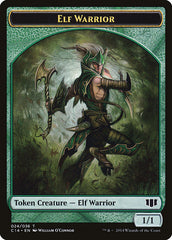 Gargoyle // Elf Warrior Double-sided Token [Commander 2014 Tokens] | GnG Games