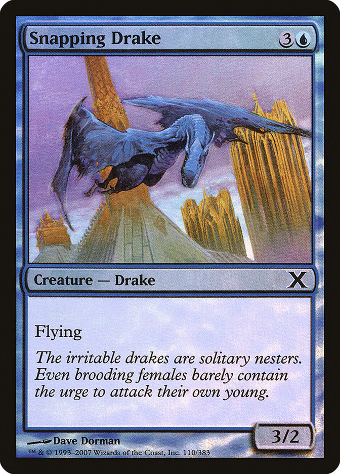 Snapping Drake (Premium Foil) [Tenth Edition] | GnG Games