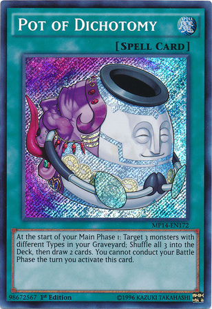 Pot of Dichotomy [MP14-EN172] Secret Rare | GnG Games