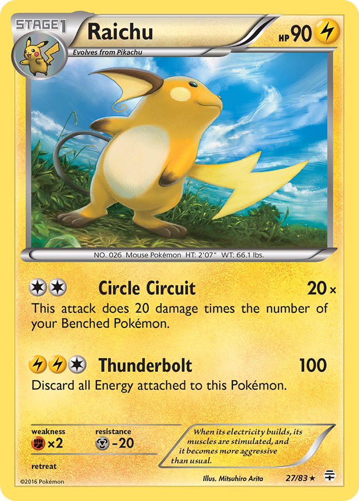 Raichu (27/83) [XY: Generations] | GnG Games