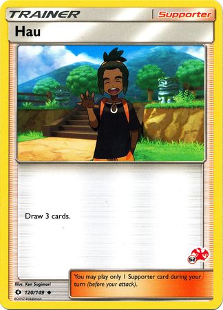 Hau (120/149) (Charizard Stamp #52) [Battle Academy 2020] | GnG Games