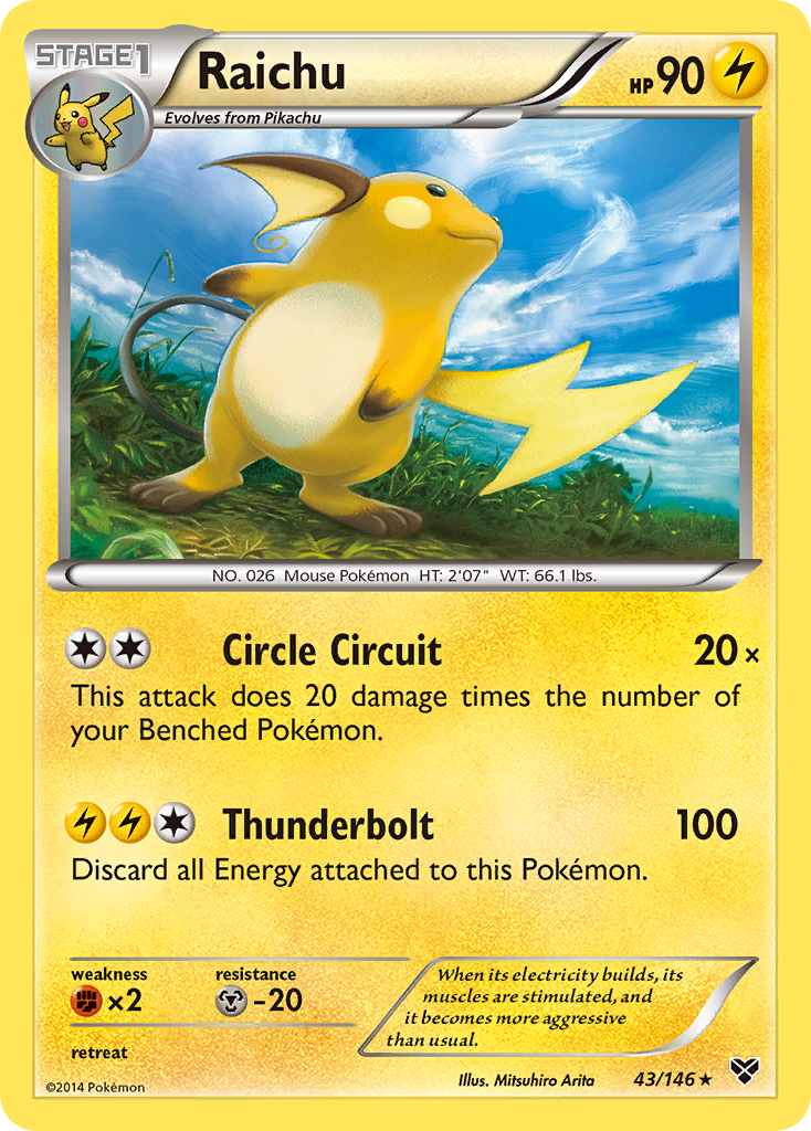 Raichu (43/146) [XY: Base Set] | GnG Games