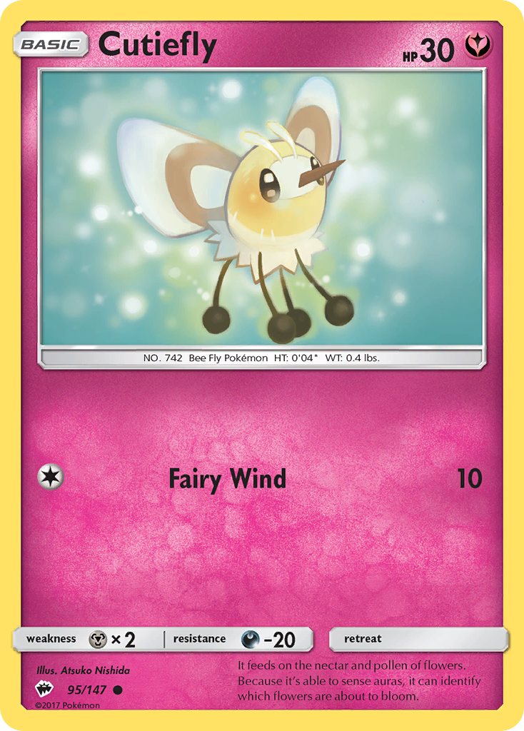 Cutiefly (95/147) [Sun & Moon: Burning Shadows] | GnG Games