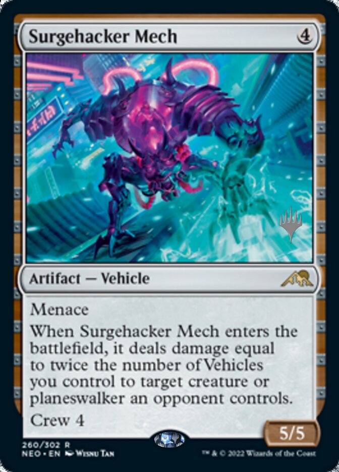 Surgehacker Mech (Promo Pack) [Kamigawa: Neon Dynasty Promos] | GnG Games