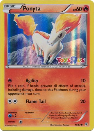 Ponyta (14/83) (Toys R Us Promo) [XY: Generations] | GnG Games