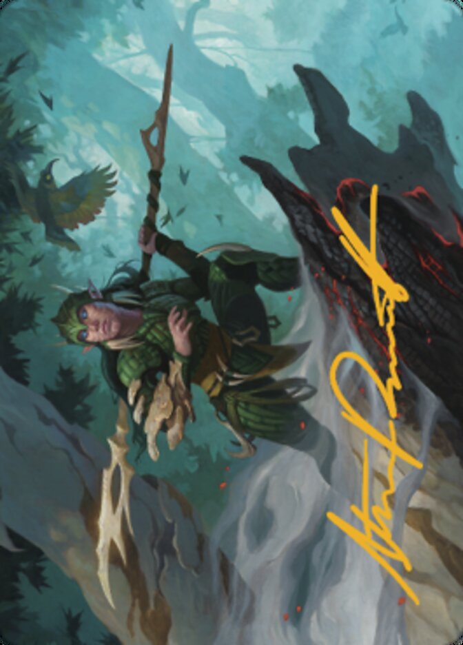 Gwenna, Eyes of Gaea Art Card (Gold-Stamped Signature) [The Brothers' War Art Series] | GnG Games