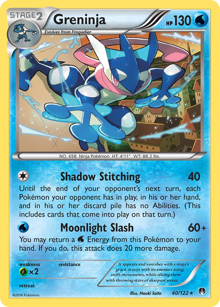 Greninja (40/122) (Theme Deck Exclusive) [XY: BREAKpoint] | GnG Games