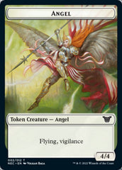 Angel // Elephant Double-sided Token [Kamigawa: Neon Dynasty Commander Tokens] | GnG Games