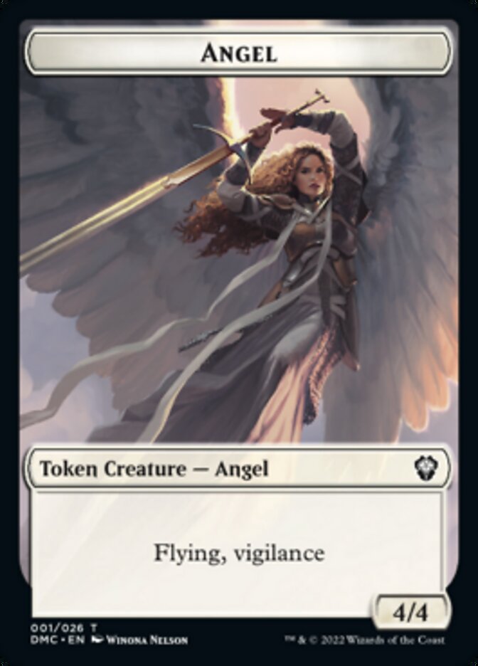 Kavu // Angel Double-sided Token [Dominaria United Commander Tokens] | GnG Games