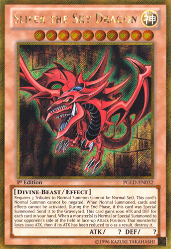 Slifer the Sky Dragon [PGLD-EN032] Gold Secret Rare | GnG Games