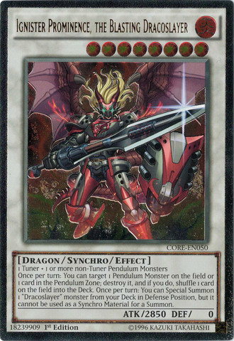 Ignister Prominence, the Blasting Dracoslayer (UTR) [CORE-EN050] Ultimate Rare | GnG Games