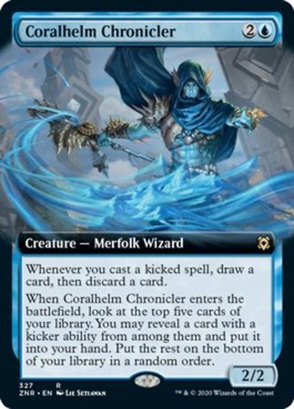 Coralhelm Chronicler (Extended Art) [Zendikar Rising] | GnG Games