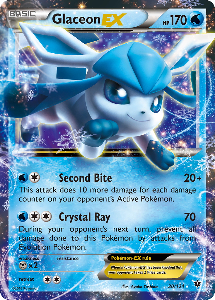 Glaceon EX (20/124) [XY: Fates Collide] | GnG Games