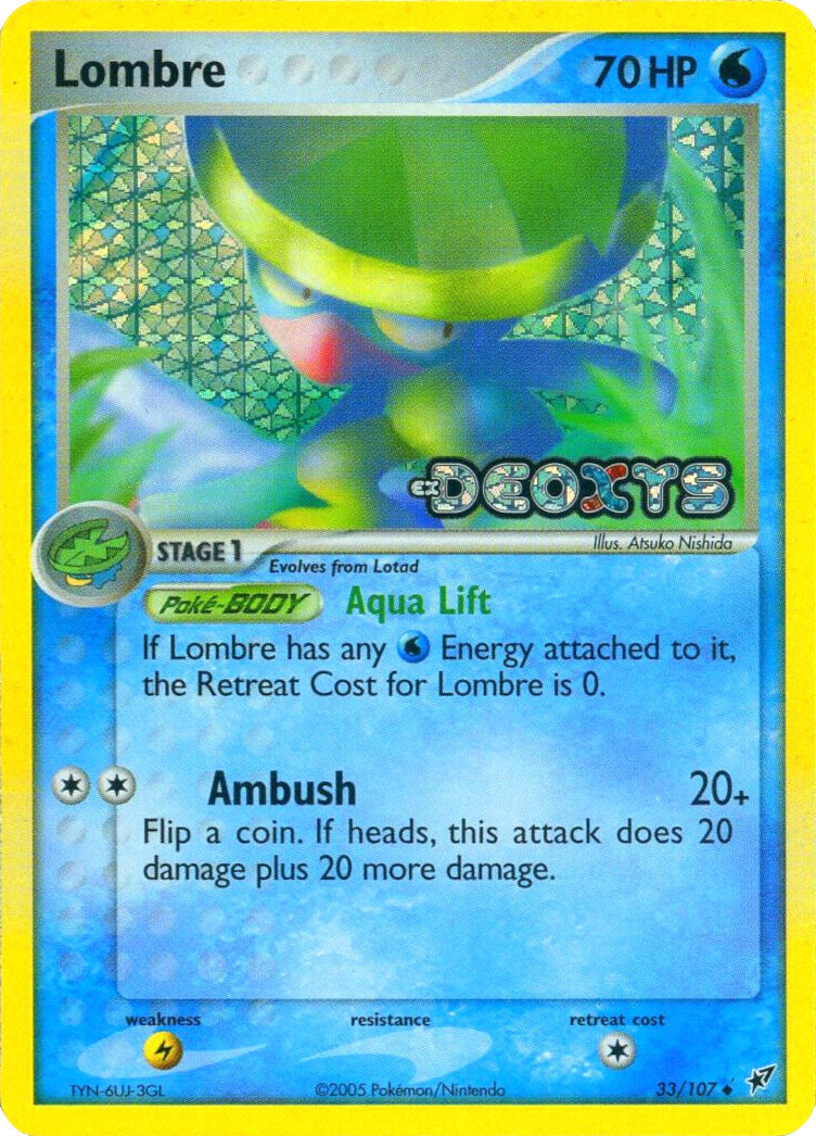 Lombre (33/107) (Stamped) [EX: Deoxys] | GnG Games