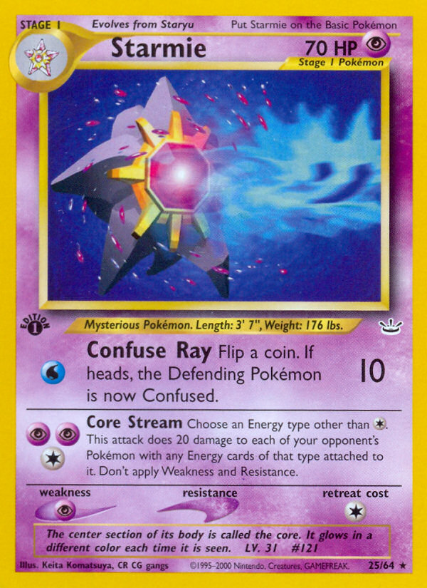Starmie (25/64) [Neo Revelation 1st Edition] | GnG Games