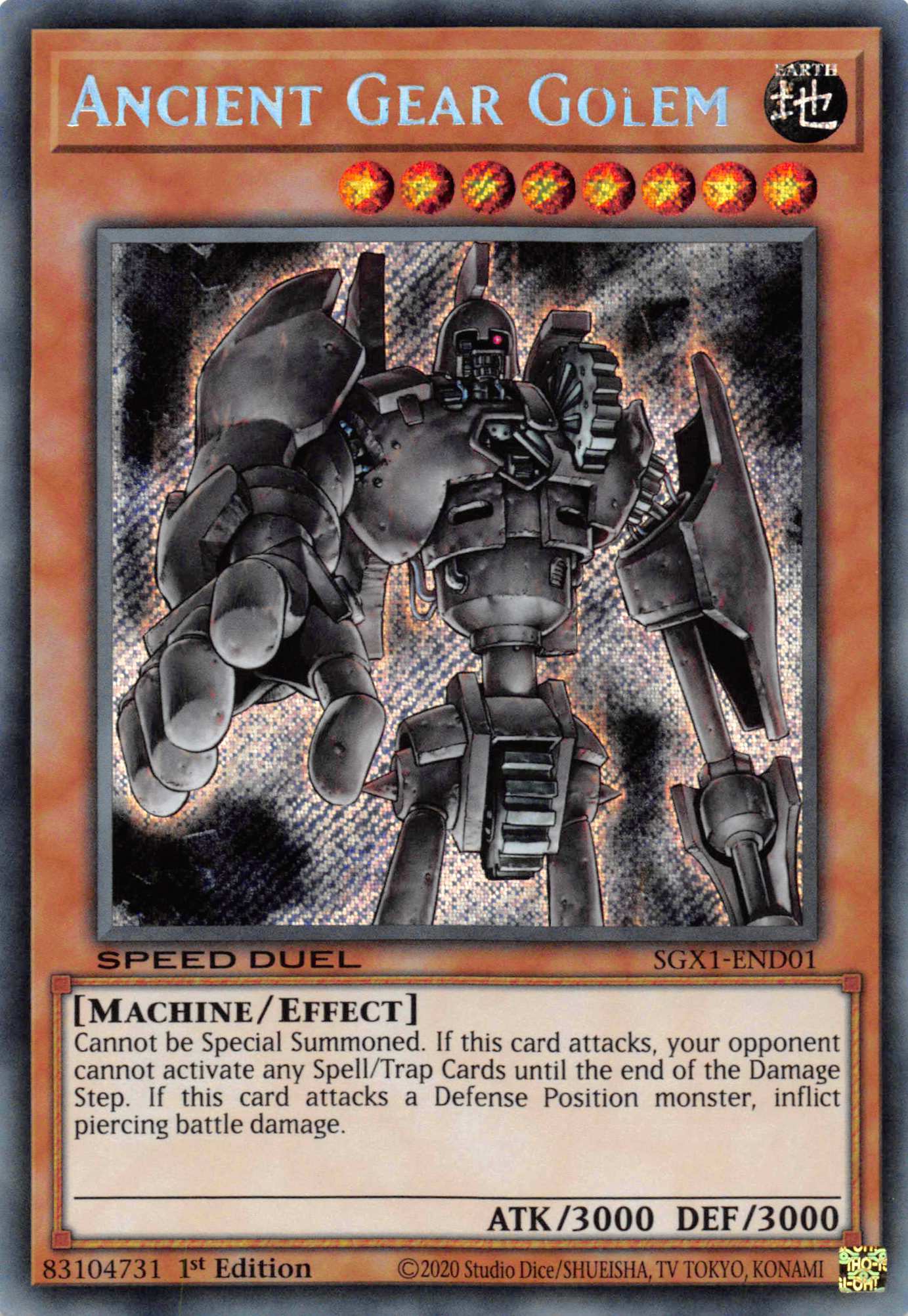 Ancient Gear Golem [SGX1-END01] Secret Rare | GnG Games