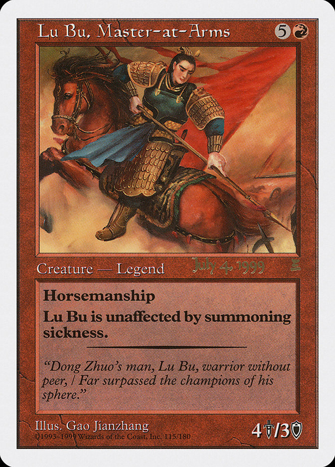 Lu Bu, Master-at-Arms (July 4, 1999) [Portal Three Kingdoms Promos] | GnG Games