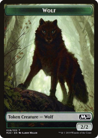 Wolf Double-sided Token [Challenger Decks 2020 Tokens] | GnG Games