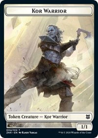 Kor Warrior // Plant Double-sided Token [Zendikar Rising Tokens] | GnG Games