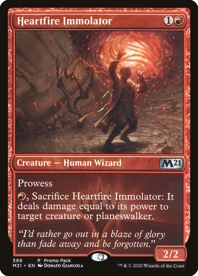 Heartfire Immolator (Promo Pack) [Core Set 2021 Promos] | GnG Games