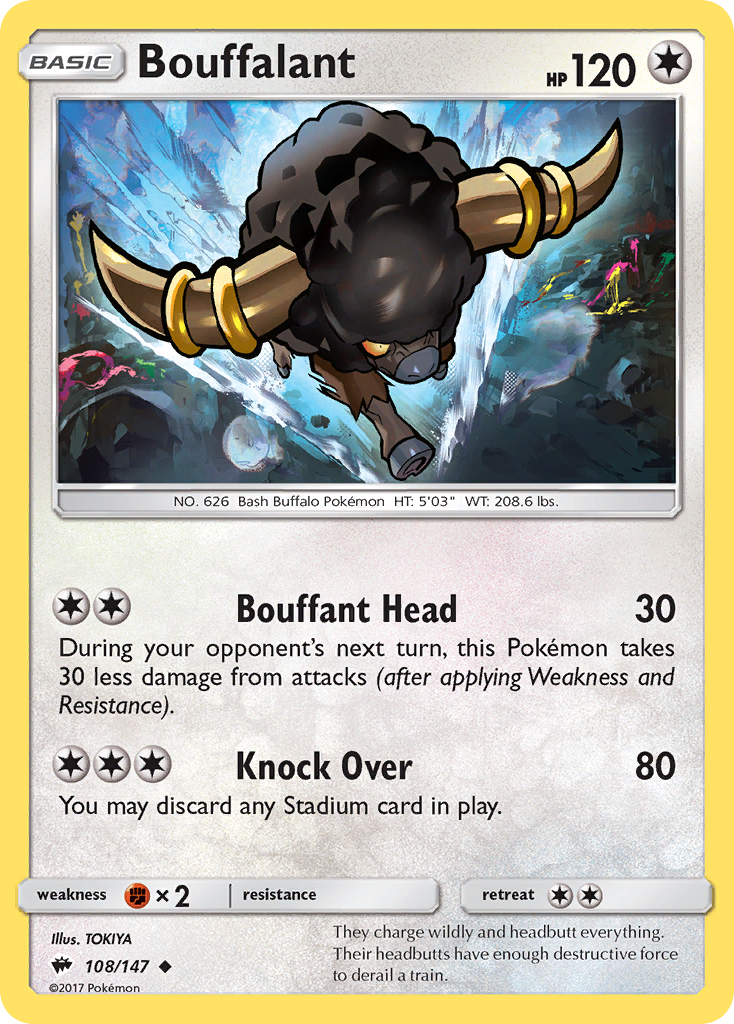 Bouffalant (108/147) [Sun & Moon: Burning Shadows] | GnG Games