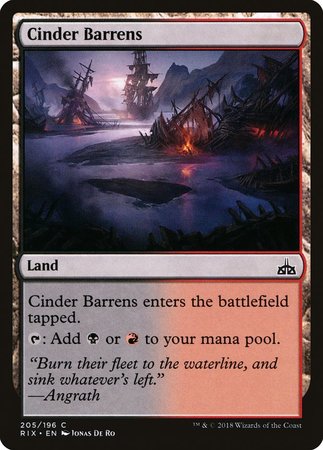 Cinder Barrens [Rivals of Ixalan] | GnG Games