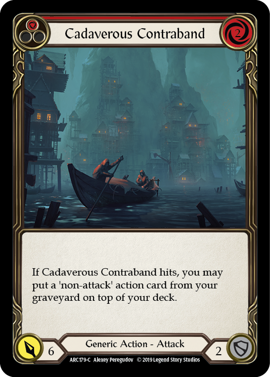 Cadaverous Contraband (Red) [ARC179-C] 1st Edition Rainbow Foil | GnG Games