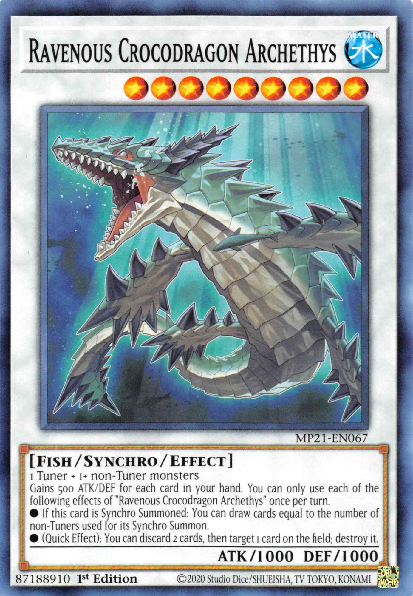 Ravenous Crocodragon Archethys [MP21-EN067] Common | GnG Games