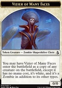 Vizier of Many Faces // Zombie Token [Amonkhet Tokens] | GnG Games