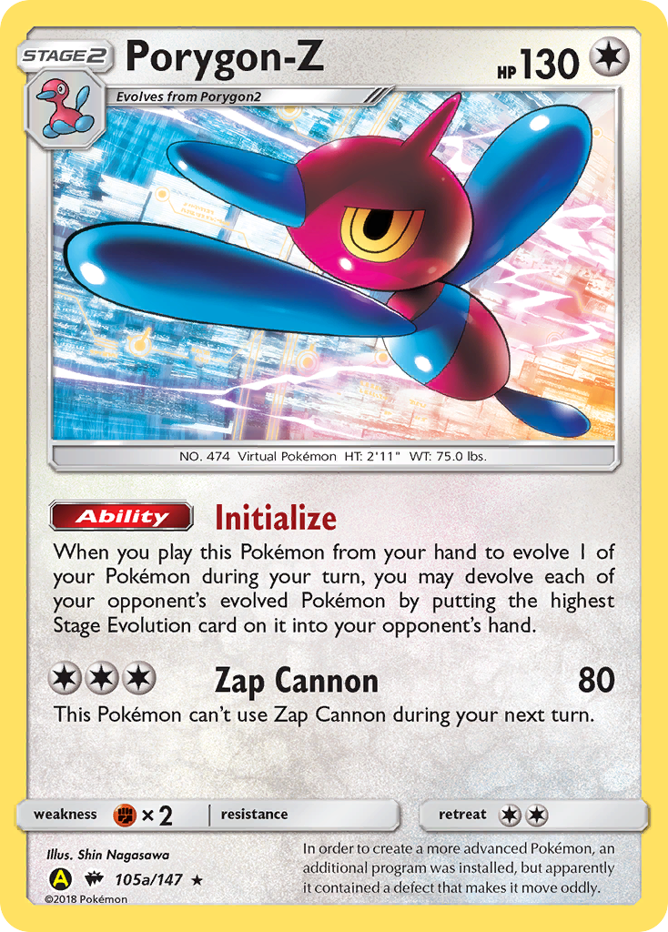 Porygon-Z (105a/147) (Alternate Art Promo) [Sun & Moon: Burning Shadows] | GnG Games