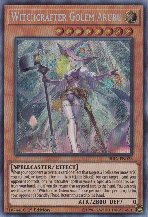 Witchcrafter Golem Aruru [RIRA-EN028] Secret Rare | GnG Games
