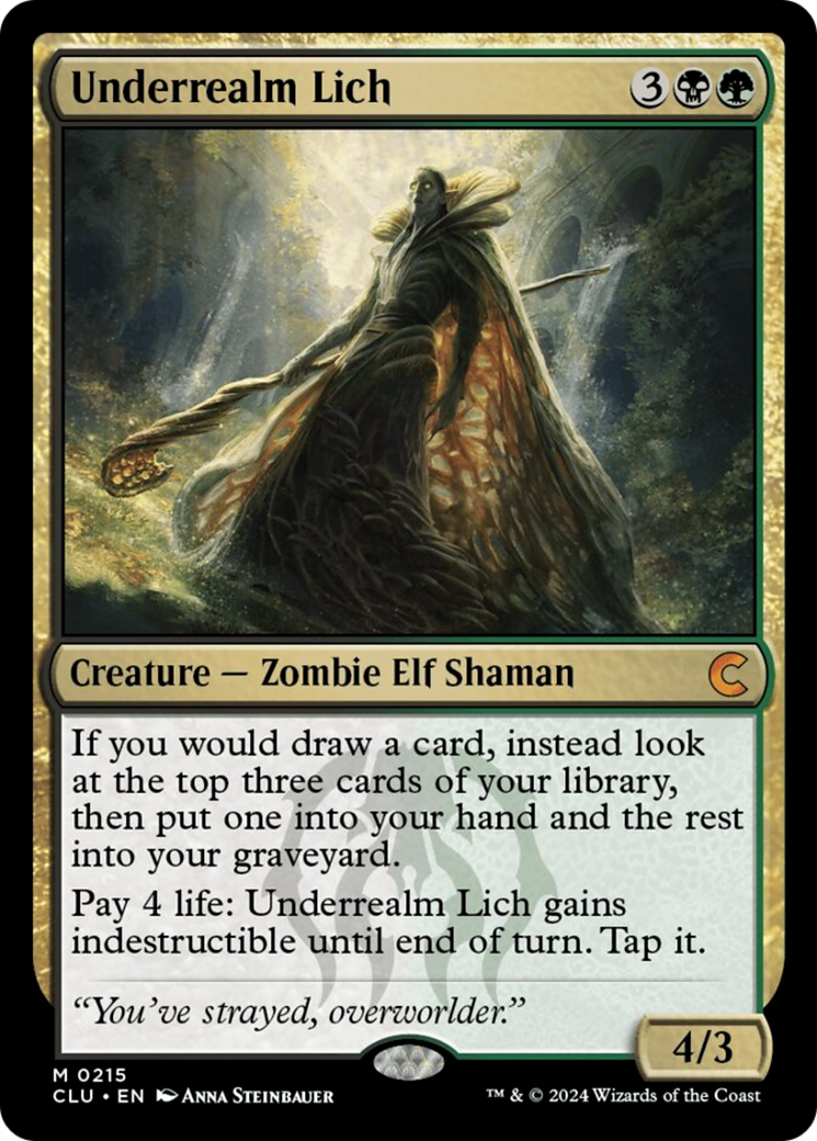 Underrealm Lich [Ravnica: Clue Edition] | GnG Games