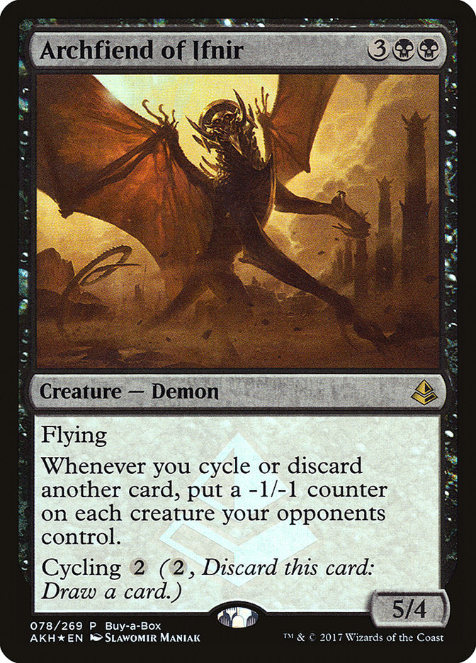 Archfiend of Ifnir (Buy-A-Box) [Amonkhet Promos] | GnG Games