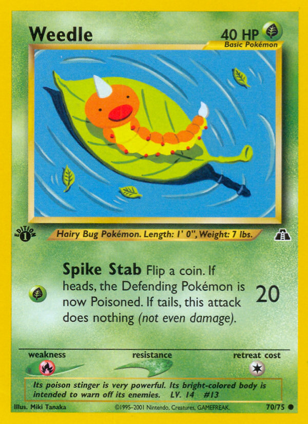 Weedle (70/75) [Neo Discovery 1st Edition] | GnG Games