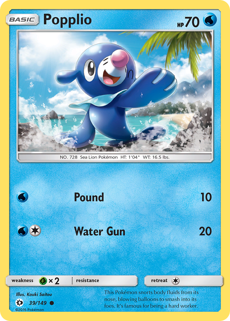 Popplio (39/149) [Sun & Moon: Base Set] | GnG Games