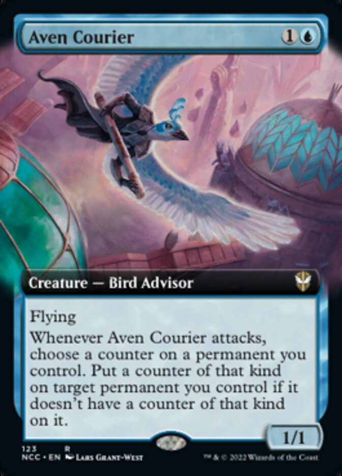 Aven Courier (Extended Art) [Streets of New Capenna Commander] | GnG Games