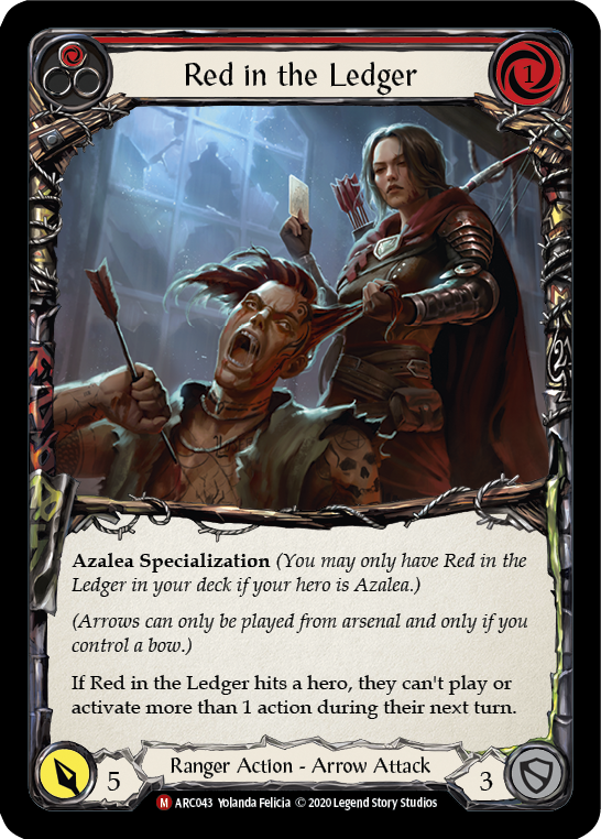 Red in the Ledger [ARC043] Unlimited Edition Rainbow Foil | GnG Games