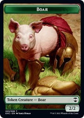 Boar // Spirit Double-sided Token [Kaldheim Commander Tokens] | GnG Games