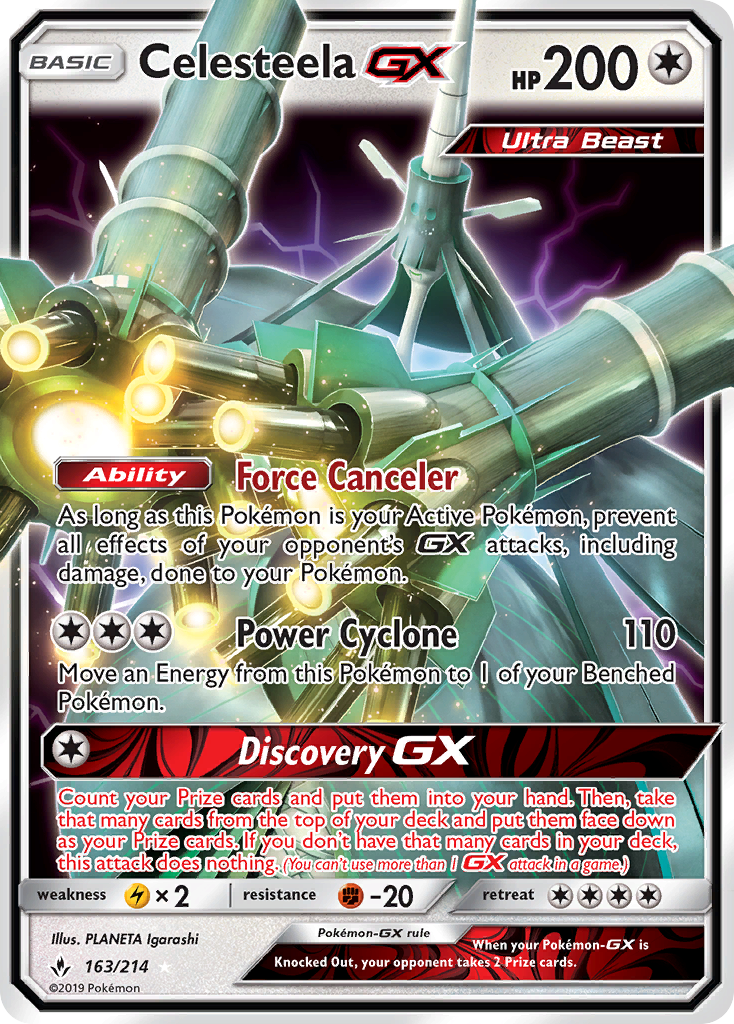 Celesteela GX (163/214) [Sun & Moon: Unbroken Bonds] | GnG Games