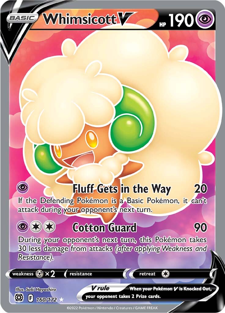 Whimsicott V (160/172) [Sword & Shield: Brilliant Stars] | GnG Games