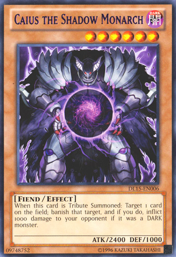 Caius the Shadow Monarch (Purple) [DL15-EN006] Rare | GnG Games