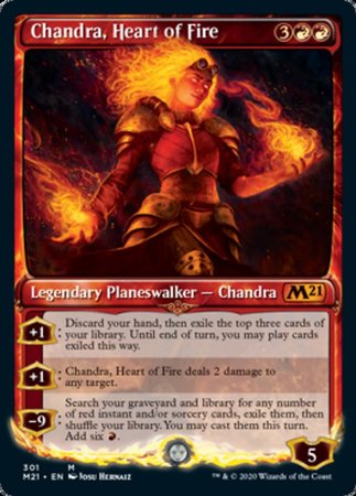 Chandra, Heart of Fire (Showcase) [Core Set 2021] | GnG Games