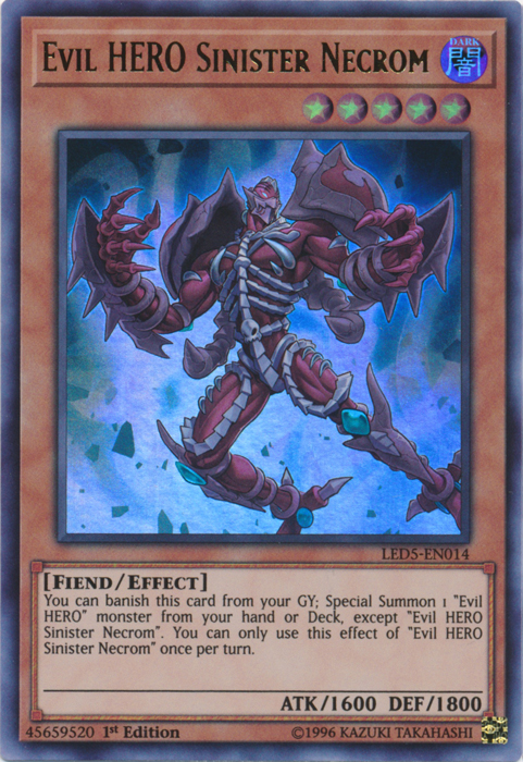 Evil HERO Sinister Necrom [LED5-EN014] Ultra Rare | GnG Games