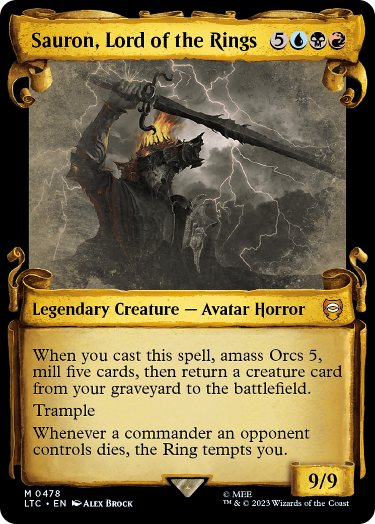 Sauron, Lord of the Rings [The Lord of the Rings: Tales of Middle-Earth Commander Showcase Scrolls] | GnG Games
