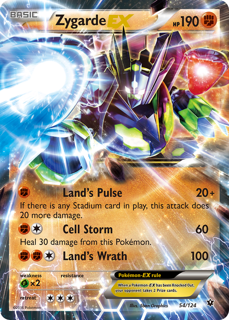 Zygarde EX (54/124) [XY: Fates Collide] | GnG Games