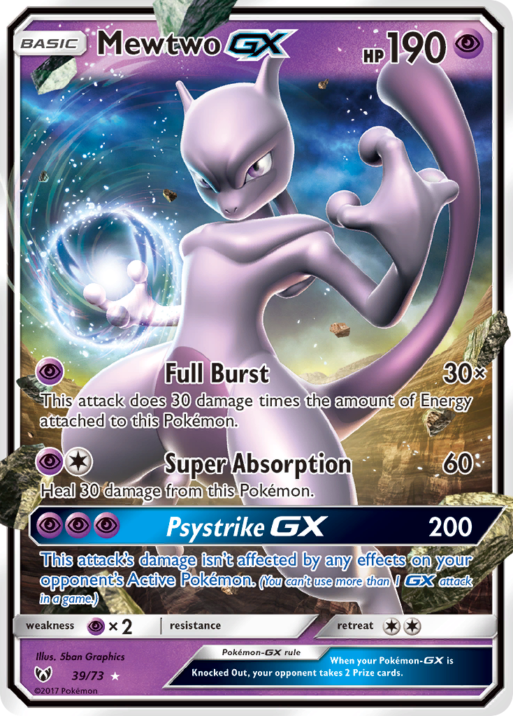 Mewtwo GX (39/73) [Sun & Moon: Shining Legends] | GnG Games