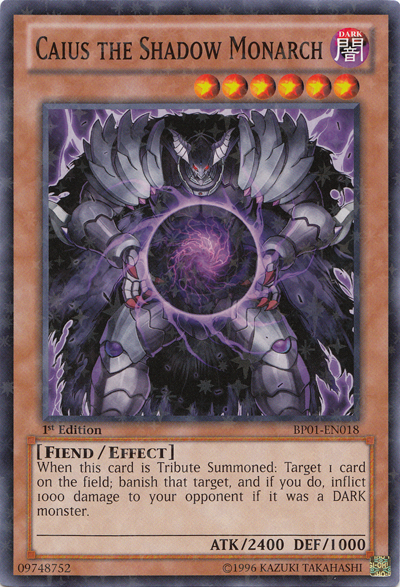 Caius the Shadow Monarch [BP01-EN018] Starfoil Rare | GnG Games