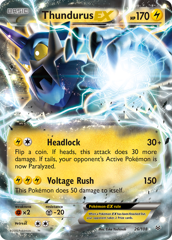 Thundurus EX (26/108) [XY: Roaring Skies] | GnG Games