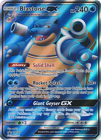 Blastoise GX (SM189) (Jumbo Card) [Sun & Moon: Black Star Promos] | GnG Games