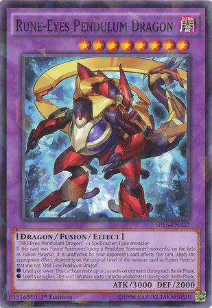 Rune-Eyes Pendulum Dragon [SP15-EN032] Shatterfoil Rare | GnG Games